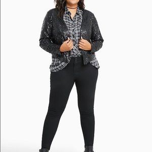 torrid Jackets & Coats - TORRID SIZE 3 DRAPE FRONT SEQUIN JACKET torrid Jackets & Coats - TORRID SIZE 3 DRAPE FRONT SEQUIN JACKET